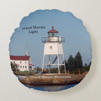 Grand Marais Light round pillow