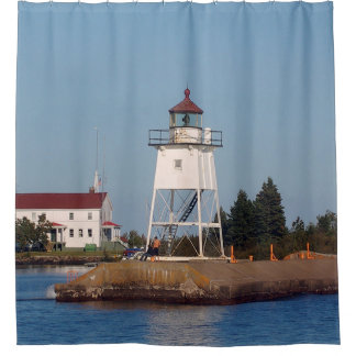 Grand Marais Light shower curtain