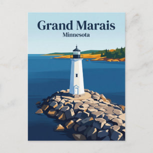 Grand Marais USA Postcard