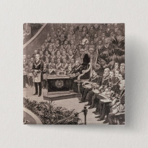 Grand Masonic Gathering in the Royal Albert 2 Inch Square Button