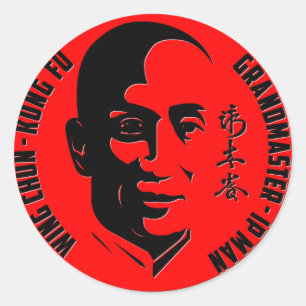 Grand Master - Ip Man ("Wing Chun - Kung Fu") Classic Round Sticker