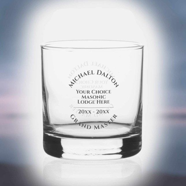 Grand Master Masonic Whiskey Glass (Creator Uploaded)