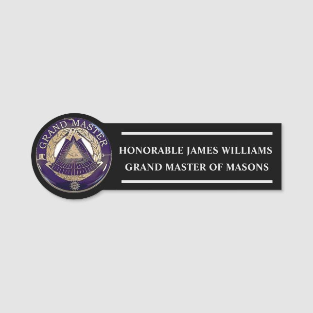 GRAND MASTER NAME TAG (Front)