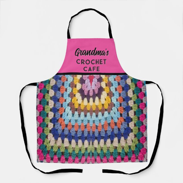Grand-mère amoureuse du Crochet et son tablier imp (Recto)