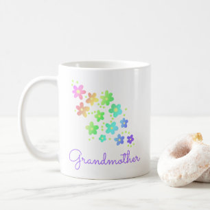 Grand-mère Arc-en-ciel Fleurs Mug
