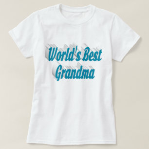 Grand-mère ciel bleu texte T-shirt
