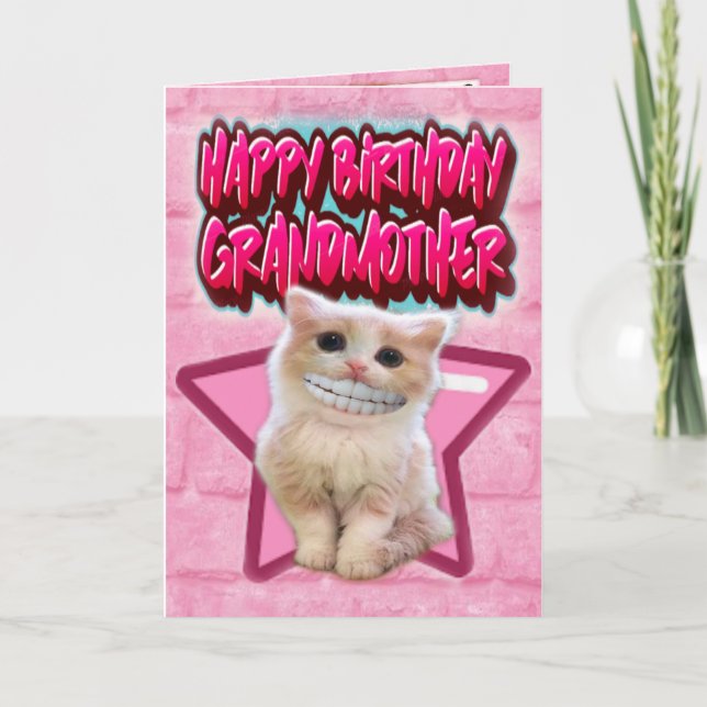 Grand-mère de la carte d'anniversaire (Devant)