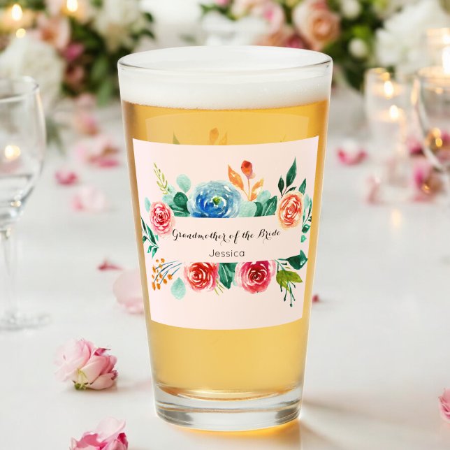 Grand-mère de la Mariage mariée Coupe en verre ros (Créateur téléchargé)
