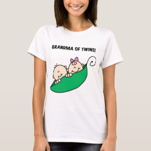 Grand-mère de Twins Peas dans un Pod Tshirts et ca