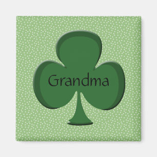Grand-mère Irlandais Shamrock Magnet