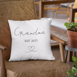Grand-mère minimaliste Année de création   Coussin