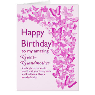 Grand-mère Papillons d'anniversaire