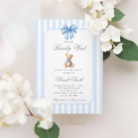 Grand millennial Teddy Bear Baby Shower Boy