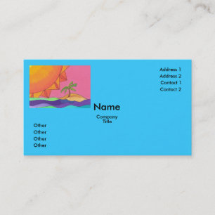 Grand modèle de carte de visite de Sun