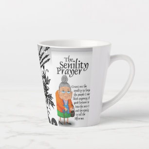 GRAND MOM AND WITH SCATCH ARTLatte Mug