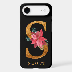 Grand monogramme de pointsettia S Personnalisation