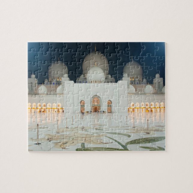 Grand Mosque, Abu Dhabi, UAE, United Arab Emirates Jigsaw Puzzle (Horizontal)