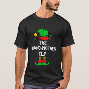 Grand Mother Elf Matching Group Xmas Funny Family T-Shirt