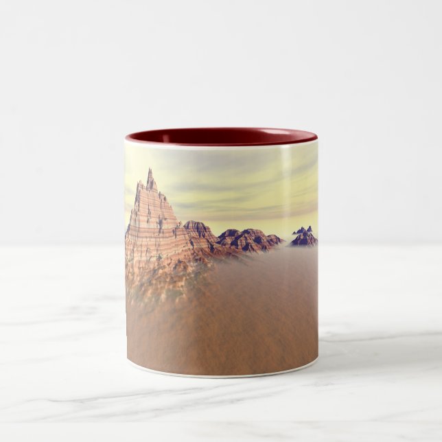 Grand Mountain Range Two-Tone Coffee Mug (Center)