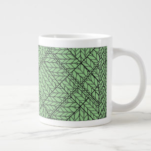 Grand mug blanc SAGE ARGYLE TRICOTÉ