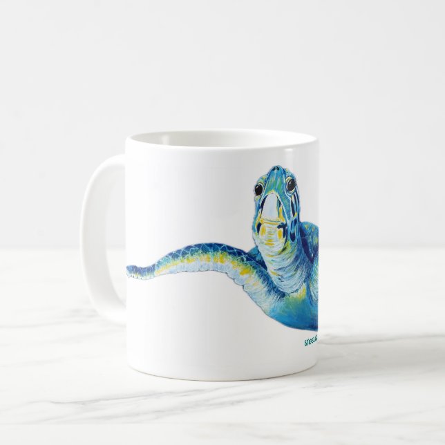 Grand Mug Bleu (Devant gauche)