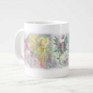 Grand mug Fées des fleurs colorées