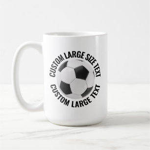 Grand Mug Personnalisé de Football 15oz de Grande 