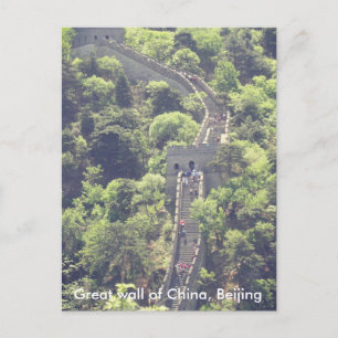 Grand mur de Chine Pékin carte postale escaliers a
