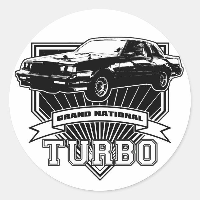 Grand National Classic Round Sticker (Front)