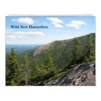 Grand New Hampshire calendrier mural sauvage de
