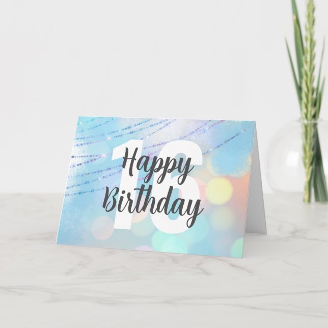 Grand nombre Bokeh Birthday Cartes (Devant)