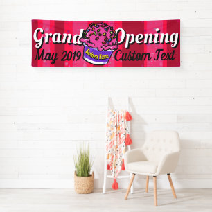 Grand Opening Ice Cream Shop Customizable Banner