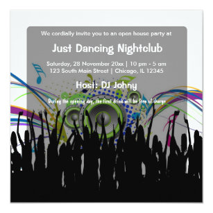 Nightclub Invitations & Announcements | Zazzle CA
