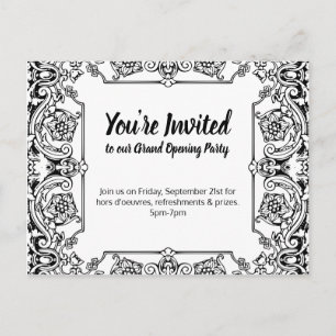 Grand Opening Party Invitation Postcard