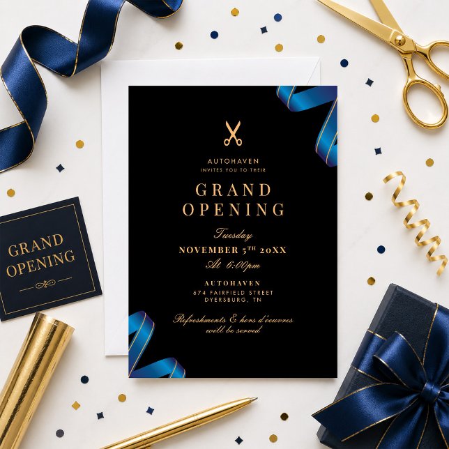 Grand Opening Ribbon Cutting Ceremony Invitation (Creator Uploaded)