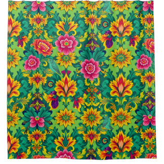 Grand Opulence Maximalist Shower Curtain