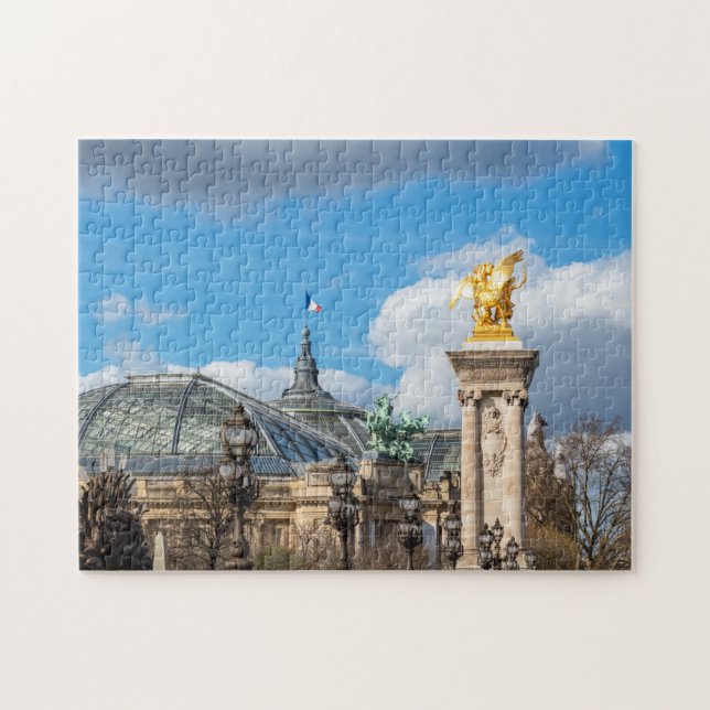 Grand Palais and Pont Alexandre III bridge - Paris Jigsaw Puzzle (Horizontal)