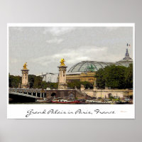 Grand Palais in Paris, France - fine art poster