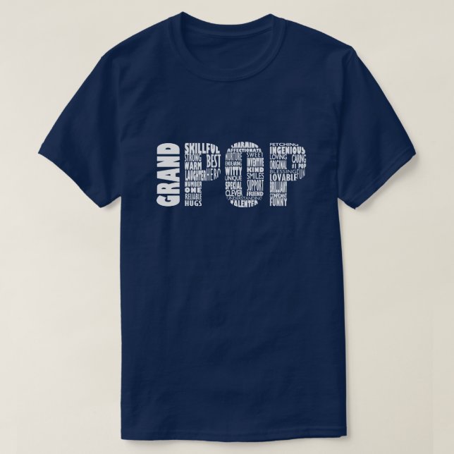 Grand-papa de T-shirt de cadeau de fête des pères (Design devant)