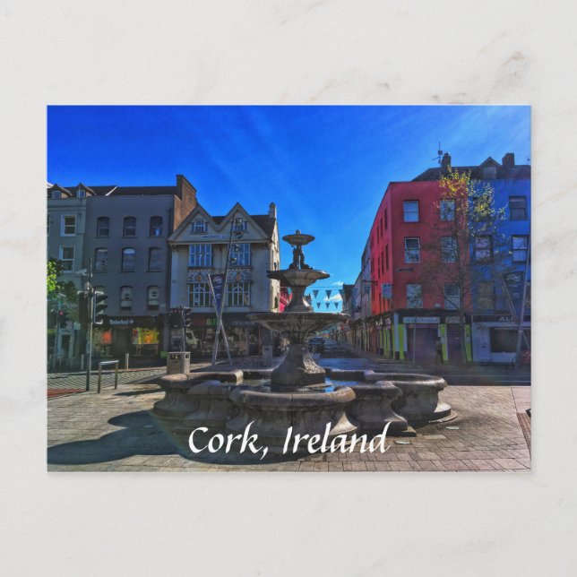 Grand Parade, Cork Ireland Postcard (Front)