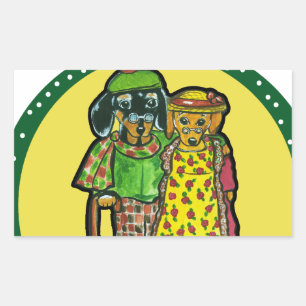 Grand Parent Doxies Sticker