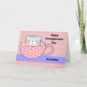 Grand-parents Day pour grand-mère avec carte de ch