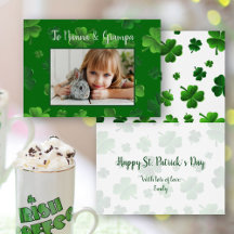 Grand-parents de la Saint-Patrick Carte de voeux p