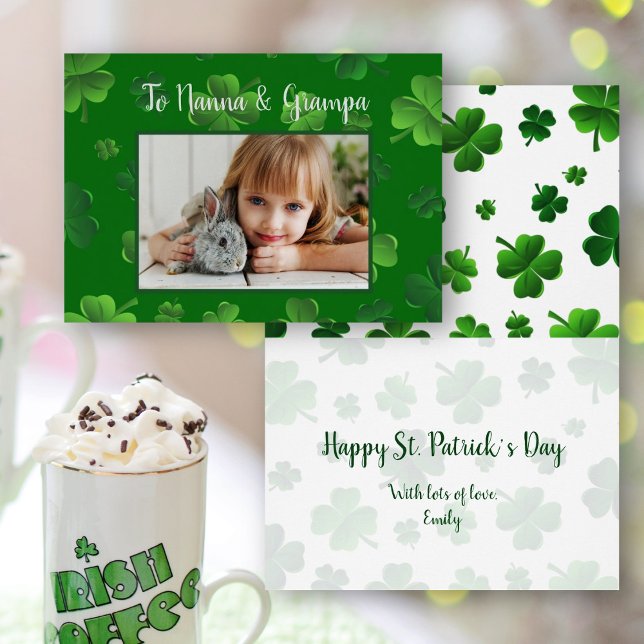 Grand-parents de la Saint-Patrick Carte de voeux p (Créateur téléchargé)