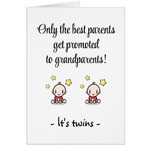 Grand-Parents Félicitations Cartes Sur Jumeaux