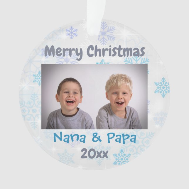 Grand-parents Grand-enfants Noël 2024 Photo (devant)