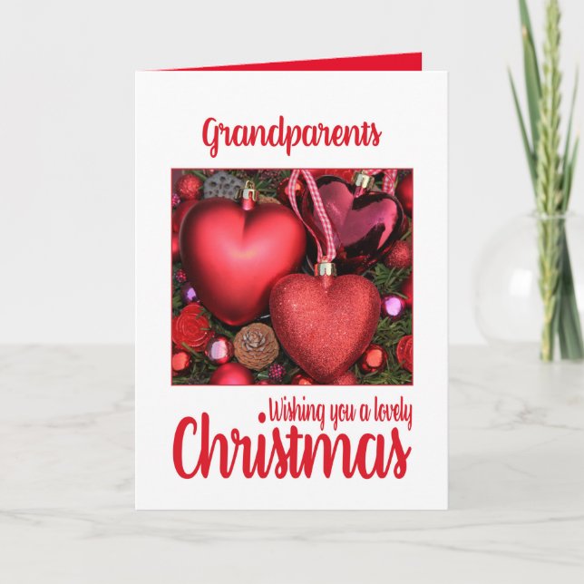 Grand-parents Jolie carte de Noël (Devant)