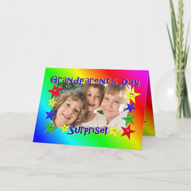 Grand-parents Jour Carte photo surprise (Devant)