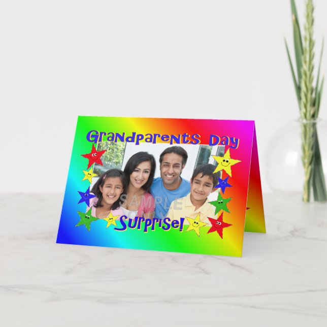 Grand-parents Jour Carte photo surprise (Devant)