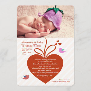 Grand-parent's Love Photo Faire-part de naissance